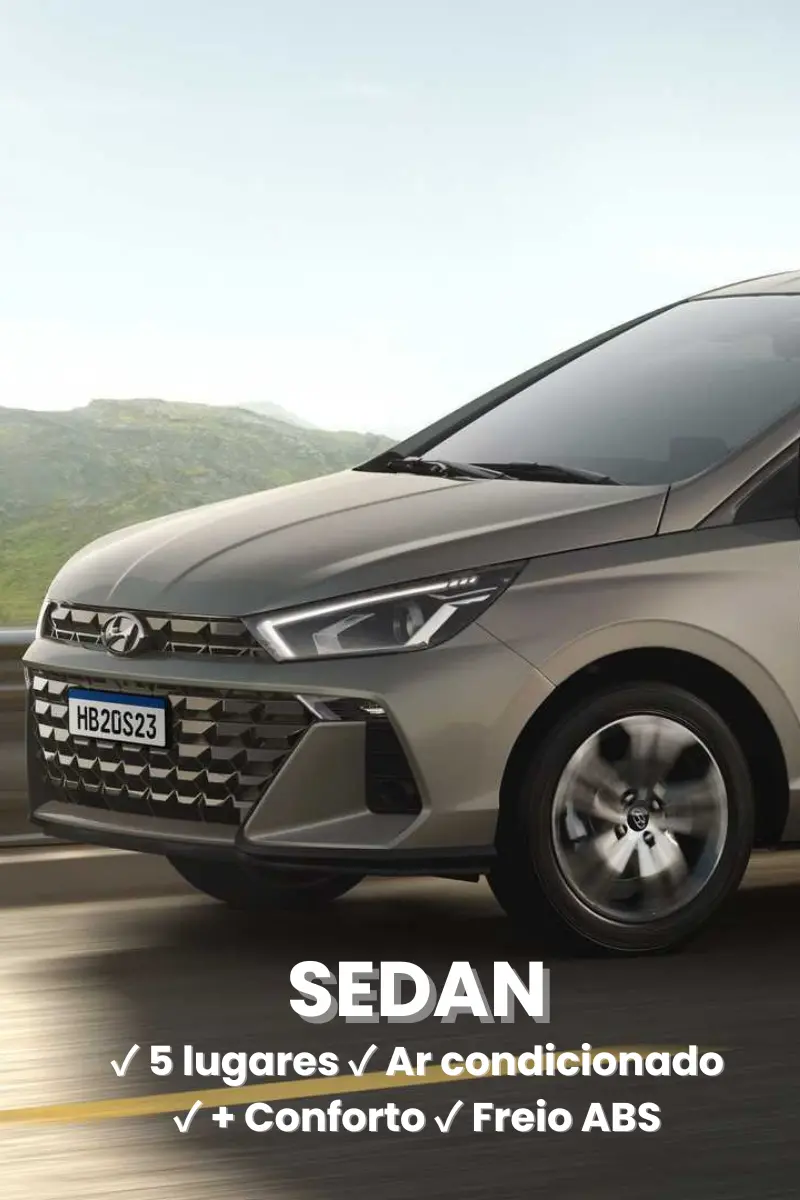 SEDAN hb20 para alugar